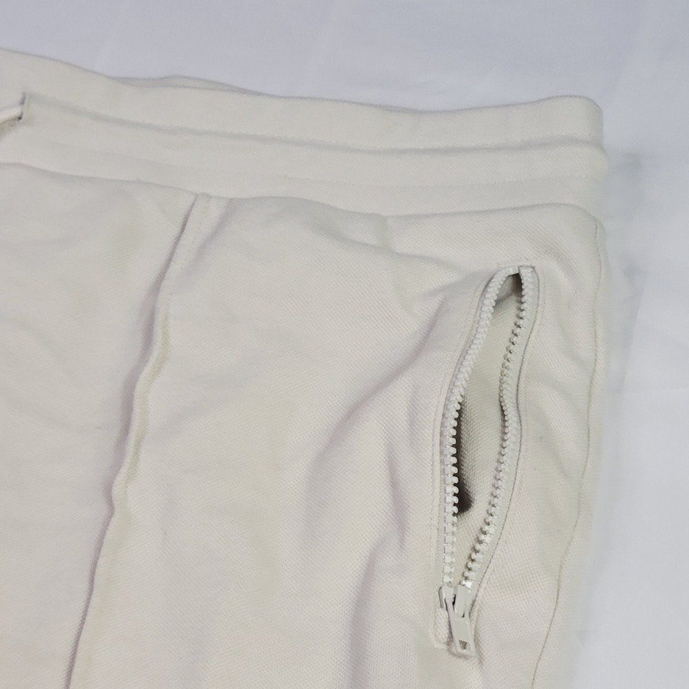 Goodfellow & Co Men's Jogger Sweatpants XL Cream Off-White Zip Pocket Q14 - Picture 5 of 16
